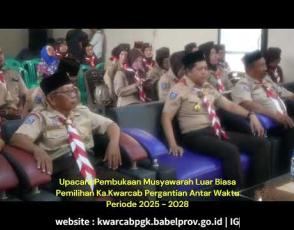 Embedded thumbnail for Upacara Pembukaan MUSCABLUB tahun 2025 Pemilihan Ka.Kwarcab Pergantian Antar Waktu Gerakan Pramuka Kota Pangkalpinang