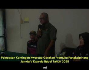 Embedded thumbnail for Pelepasan Kontingen Kwarcab Gerakan Pramuka Pangkalpinang Jamda V Kwarda Babel