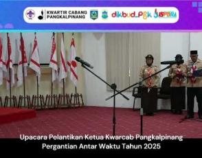 Embedded thumbnail for Upacara Pelantikan Ketua Kwarcab Pangkalpinang Pergantian Antar Waktu Tahun 2025